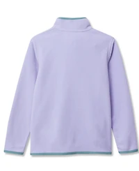 Lands' End Girls Anyweather Fleece Snap Neck Pullover