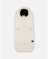 Deux par Deux Baby Unisex Evolutive Baby Footmuff Designed for Car Seat and Stroller Off-White - Baby|Toddler