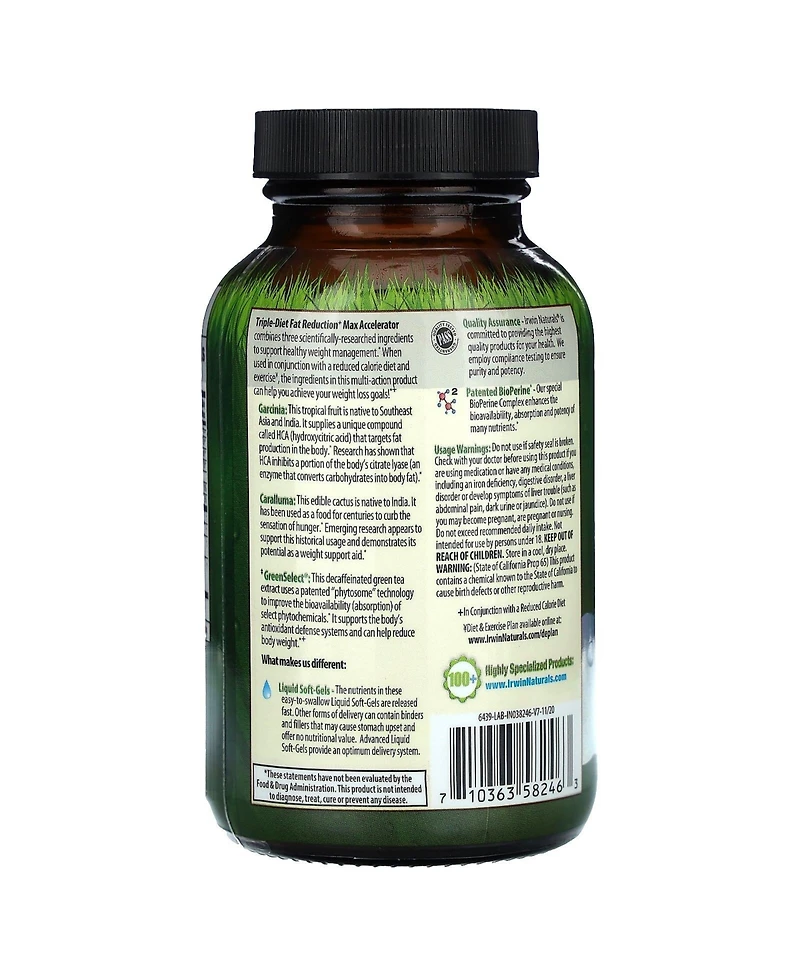 Irwin Naturals Triple-Diet Fat Reduction Max Accelerator
