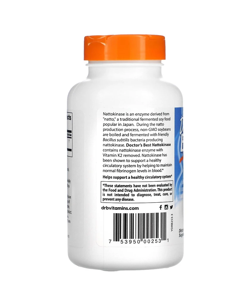 Doctor's Best Nattokinase 2 000 FUs