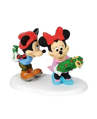 Department 56 Mickey's Mistletoe Surprise Disney Village Accessory