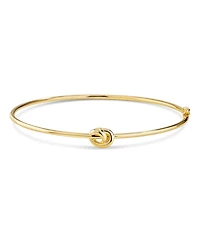 Devata Love Knot Bangle Bracelet in 14K Gold, Fits Small to Medium Wrist, approx. 2.5 grams