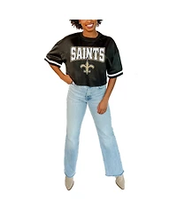 Gameday Couture Women's Black New Orleans Saints Game Face Fashion Jersey