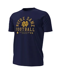 Under Armour Men's Navy Notre Dame Fighting Irish 2025 Sideline Football Performance T-Shirt