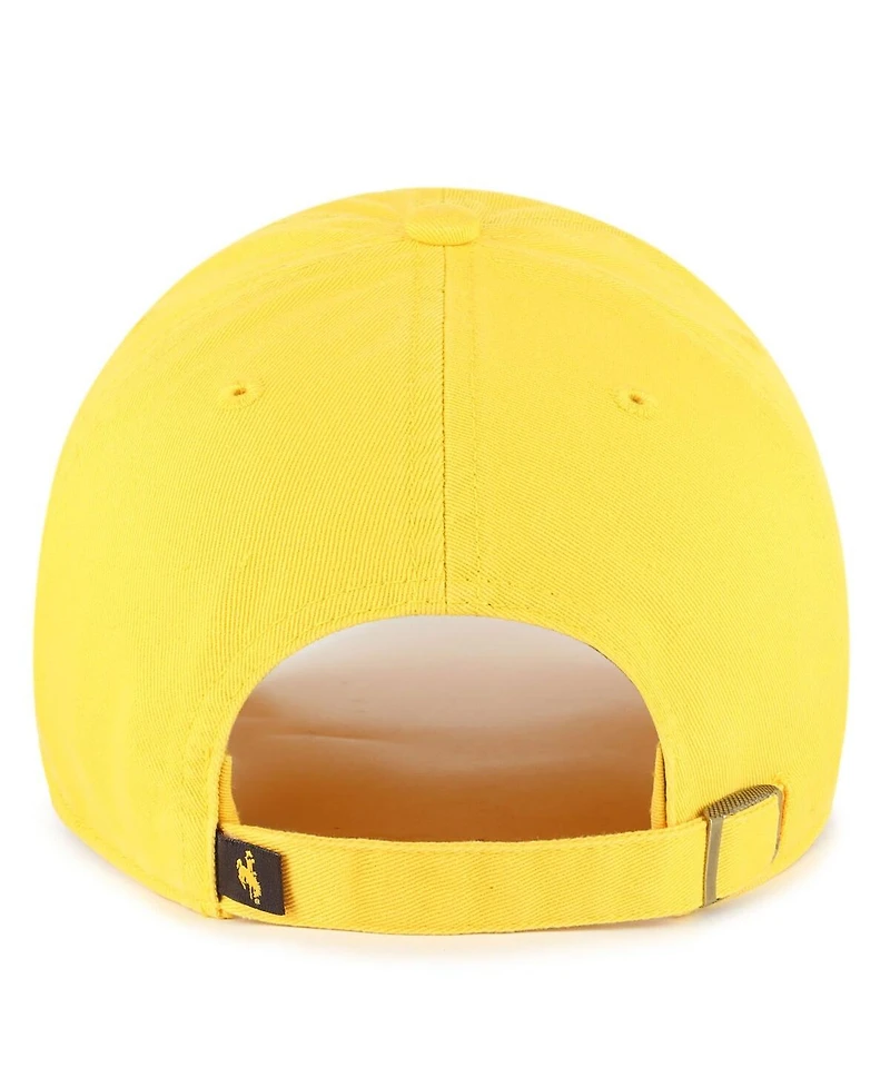 '47 Brand Men's Gold Wyoming Cowboys Clean Up Adjustable Hat