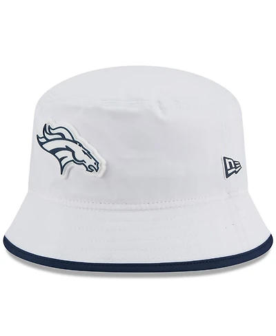 New Era Men's White Denver Broncos 2025 Nfl Training Camp Stretch Bucket Hat