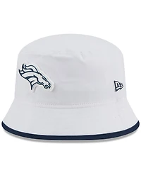 New Era Men's White Denver Broncos 2025 Nfl Training Camp Stretch Bucket Hat