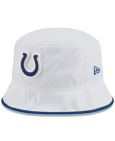 New Era Men's White Indianapolis Colts 2025 Nfl Training Camp Stretch Bucket Hat