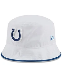 New Era Men's White Indianapolis Colts 2025 Nfl Training Camp Stretch Bucket Hat