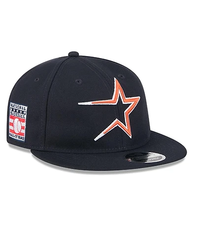 New Era Men's Navy Houston Astros Baseball Hall of Fame Retro Crown 9FIFTY Adjustable Hat