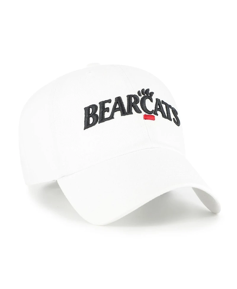 '47 Brand Men's White Cincinnati Bearcats Clean Up Adjustable Hat