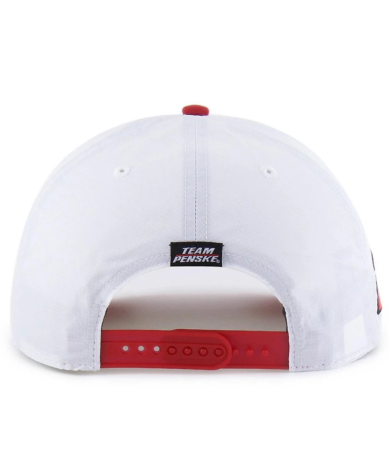 '47 Brand Men's White/Red Joey Logano Brrr Shell-Pennzoil Rope Hitch Adjustable Hat