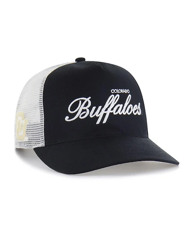 '47 Brand Men's and Women's Black Colorado Buffaloes Contemporary Basics Foundation Trucker Hitch Adjustable Hat