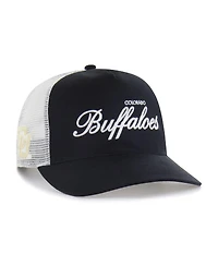 '47 Brand Men's and Women's Black Colorado Buffaloes Contemporary Basics Foundation Trucker Hitch Adjustable Hat
