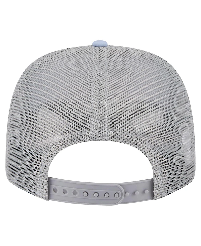 New Era Men's Light Blue/Gray Brooklyn Nets Adventure Aloha Pattern 9SEVENTY Stretch-Snap Hat
