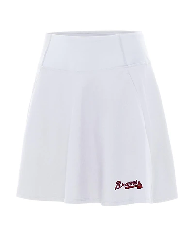 Antigua Women's White Atlanta Braves Chip Skort