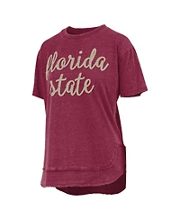 Pressbox Women's Garnet Florida State Seminoles Poncho T-Shirt