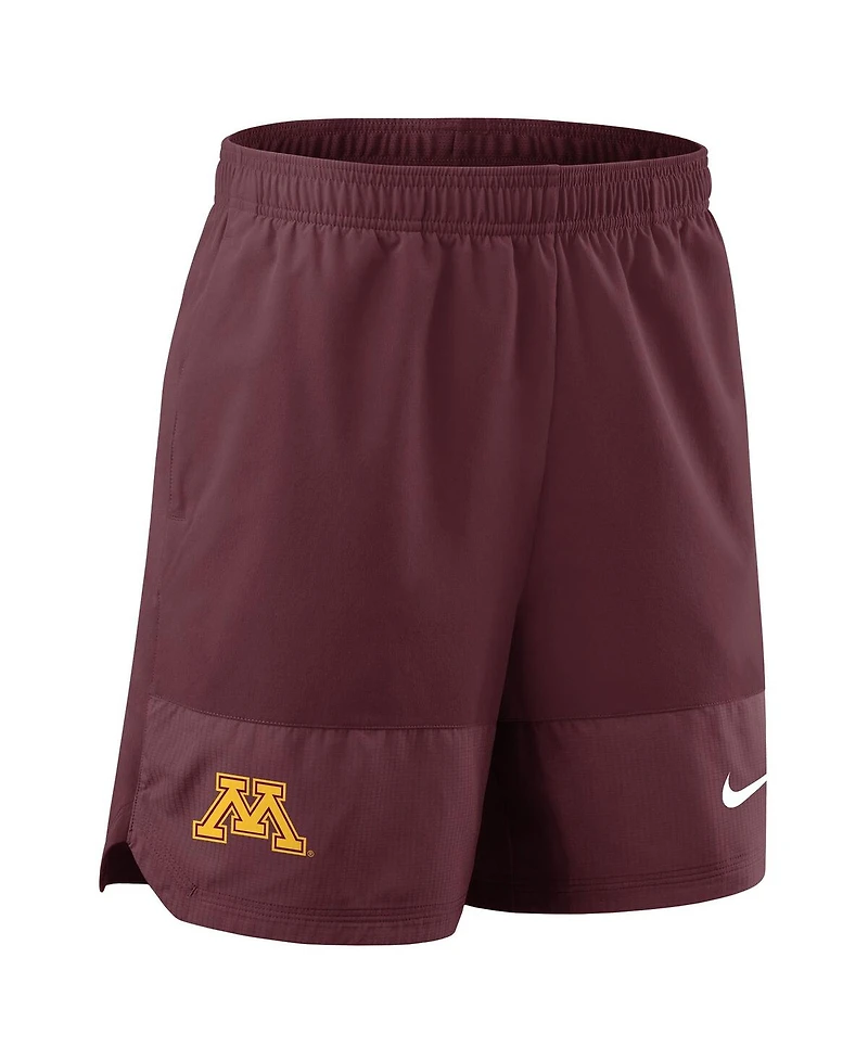 Nike Men's Maroon Minnesota Golden Gophers 2025 Sideline Performance Shorts