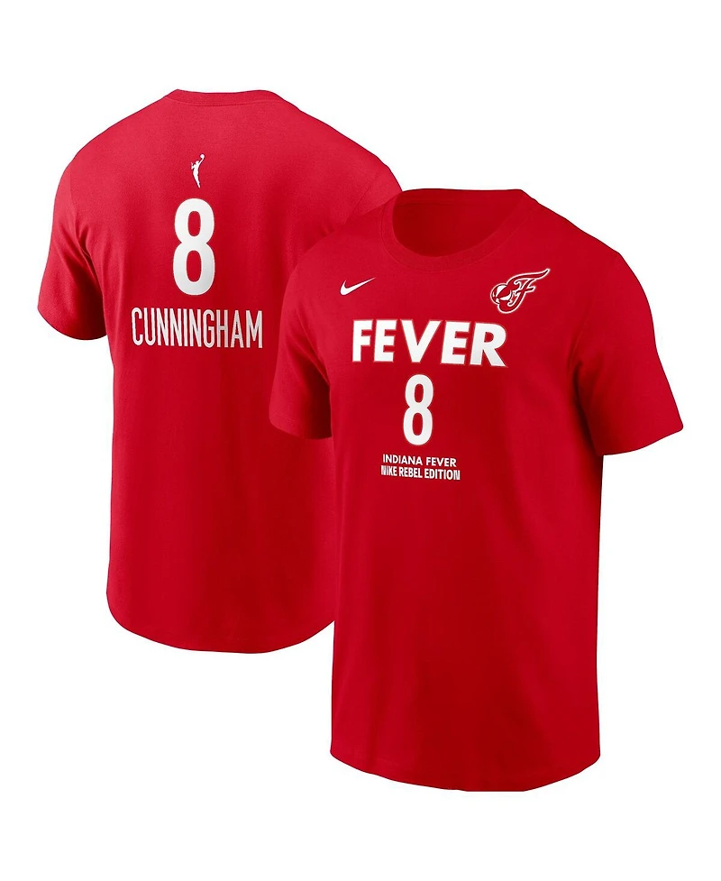 Nike Men's Sophie Cunningham Red Indiana Fever Rebel Name Number T-Shirt