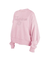 New Era Women's Pink Miami Dolphins Cozy Pullover Sweatshirt
