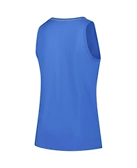 Logo Athletic Women's Blue Detroit Lions Plus Stellar Win V-Neck Tank Top