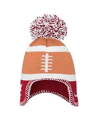 Fanatics Toddler Brown Alabama Crimson Tide Football Head with Pom Knit Hat