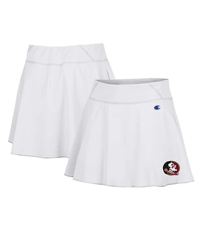 Champion Women's White Florida State Seminoles Tailgate Soft Touch Skort