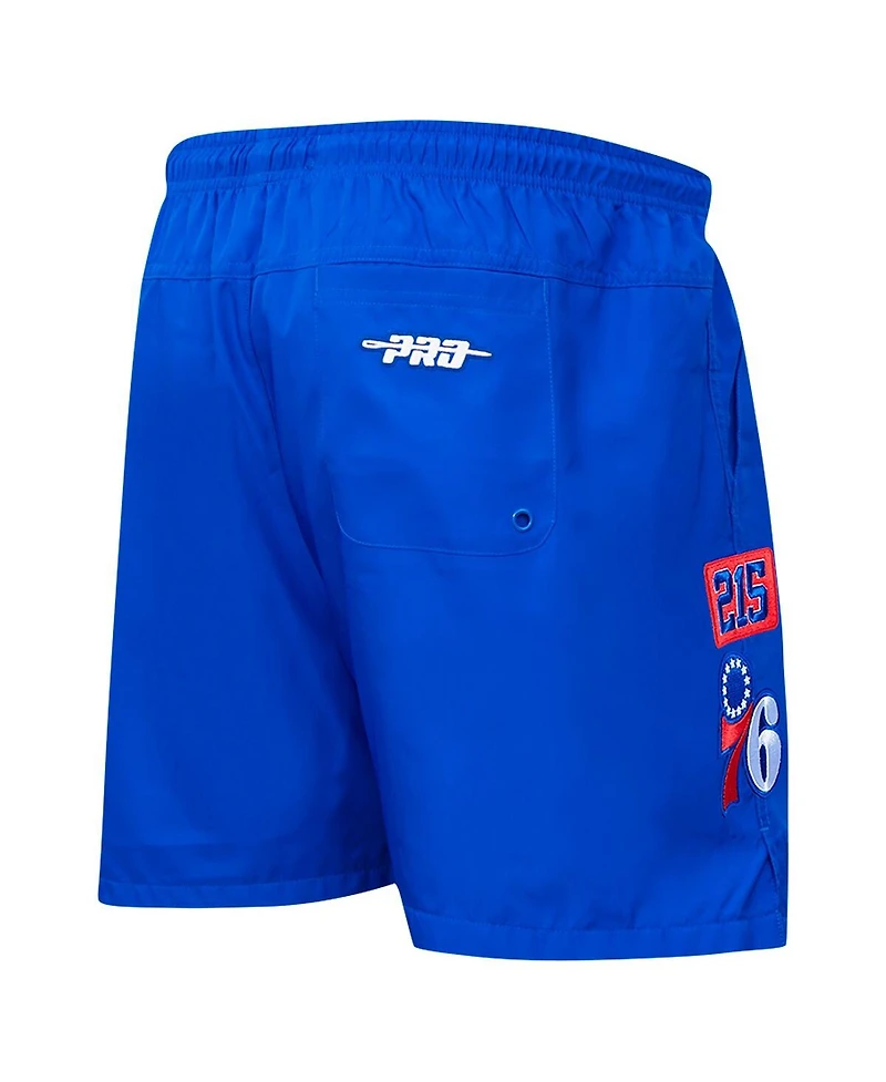 Pro Standard Men's Royal Philadelphia 76ers Area Code Shorts
