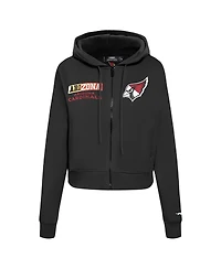 Pro Standard Women's Black Arizona Cardinals Split Logo Full-Zip Hoodie