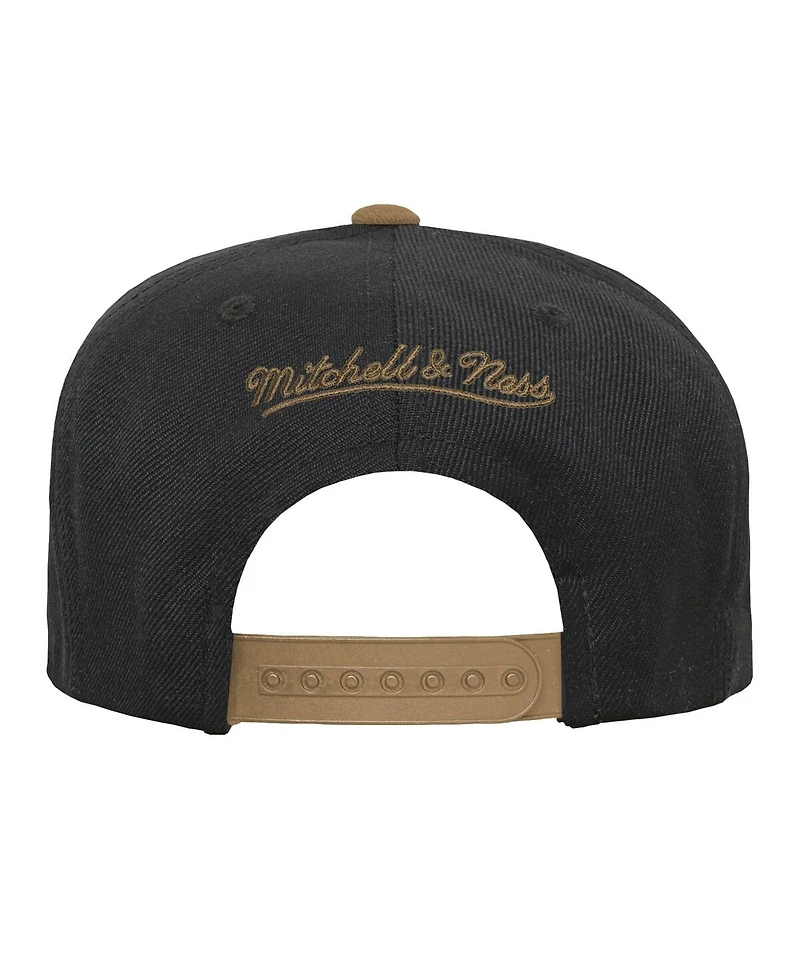 Mitchell & Ness Big Boys and Girls Black/Gold Vegas Golden Knights Core Team Two-Tone Snapback Hat