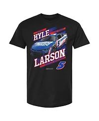 Hendrick Motorsports Team Collection Men's Black Kyle Larson HendrickCars.com Car T-Shirt
