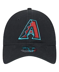 New Era Big Boys and Girls Black Arizona Diamondbacks Team Color 9TWENTY Adjustable Hat