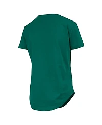 Pressbox Women's Green Miami Hurricanes Irvine Floral Team Color T-Shirt