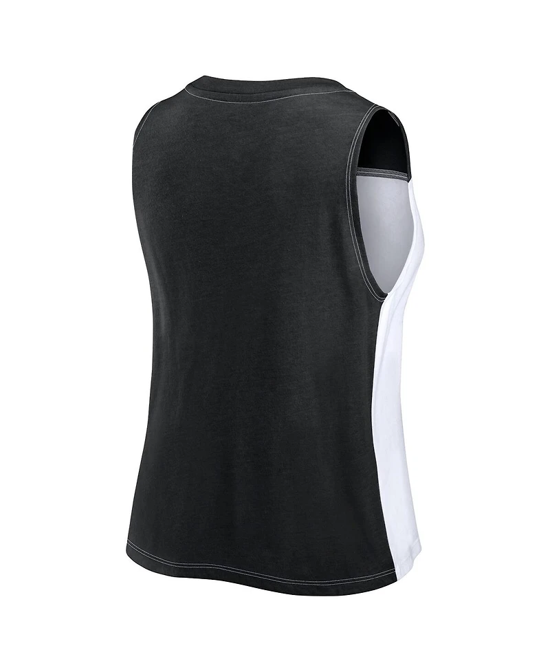 Fanatics Women's Black Inter Miami Cf Script Color Block Tank Top