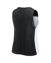 Fanatics Women's Black Inter Miami Cf Script Color Block Tank Top
