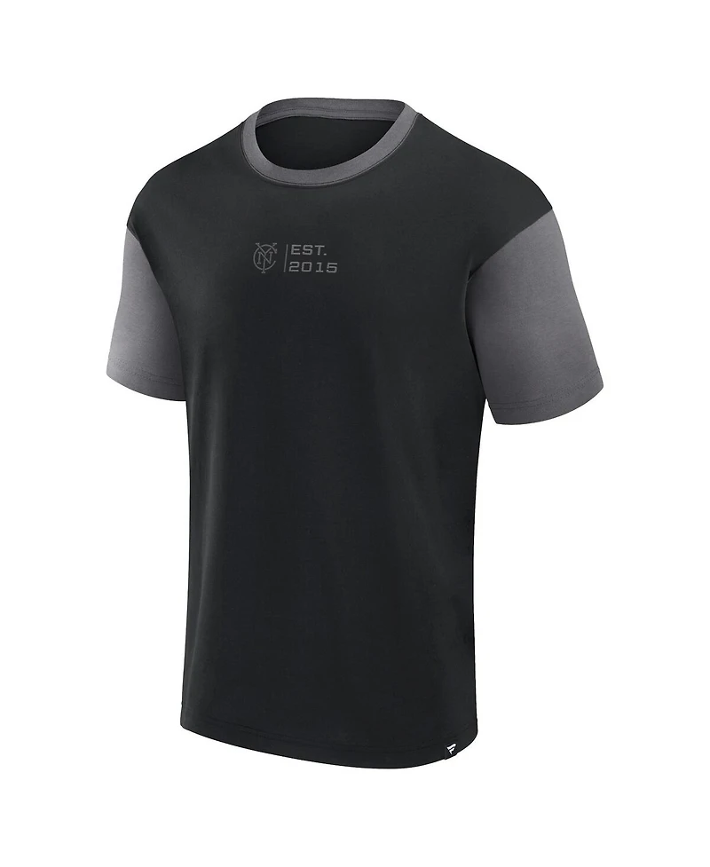 Fanatics Men's Black New York City Fc Recovery T-Shirt