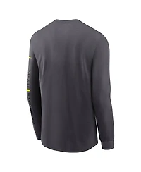 Nike Men's Anthracite Arizona Cardinals Volt Performance Long Sleeve T-Shirt