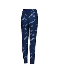Concepts Sport Women's Navy Dallas Cowboys Breakthrough Allover Print Knit Sleep Leggings