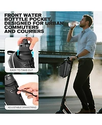 Urbanmax Electric Scooter Bag, 2L Waterproof Storage for Phone, Bottle, Charger Tools