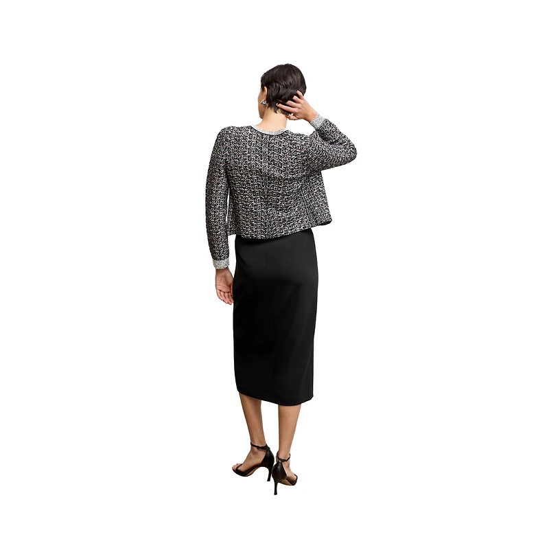 M.m.LaFleur Meena Daily Jardigan - Boucle Tweed