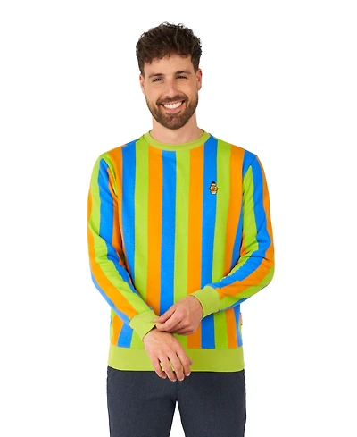 OppoSuits Men's Sweater - Official Sesame Street Sweatshirt Bert Multicolor