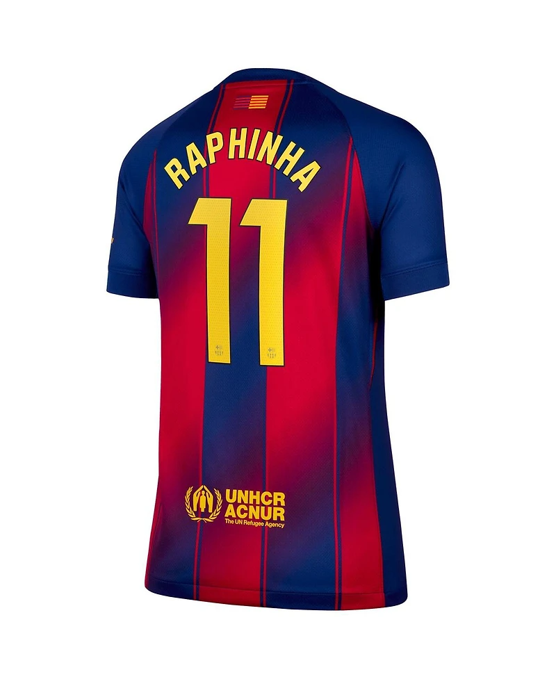 Nike Women's Raphinha Navy Barcelona 2025/26 Home Replica Jersey