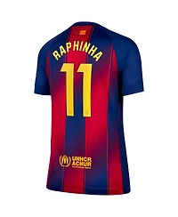 Nike Women's Raphinha Navy Barcelona 2025/26 Home Replica Jersey