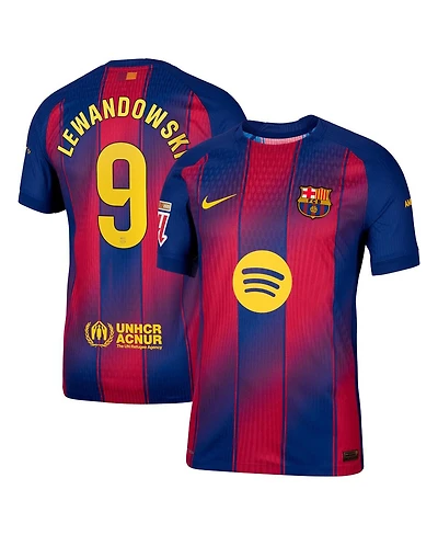 Nike Men's Robert Lewandowski Navy Barcelona 2025/26 Home Authentic Player Jersey