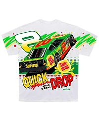 Jr Motorsports Official Team Apparel Men's White Dale Earnhardt Jr. Sun Drop Total Print T-Shirt