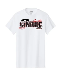 Team Penske Men's White Austin Cindric Discount Tire 2 Car T-Shirt