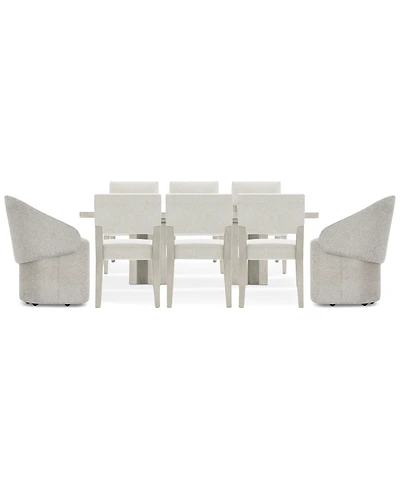 Tempo 9-Pc. Set (Rectangular Table, 6 Side Chairs & 2 Caster Chairs)
