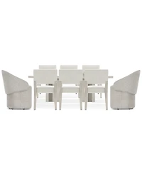 Tempo 9-Pc. Set (Rectangular Table, 6 Side Chairs & 2 Caster Chairs)