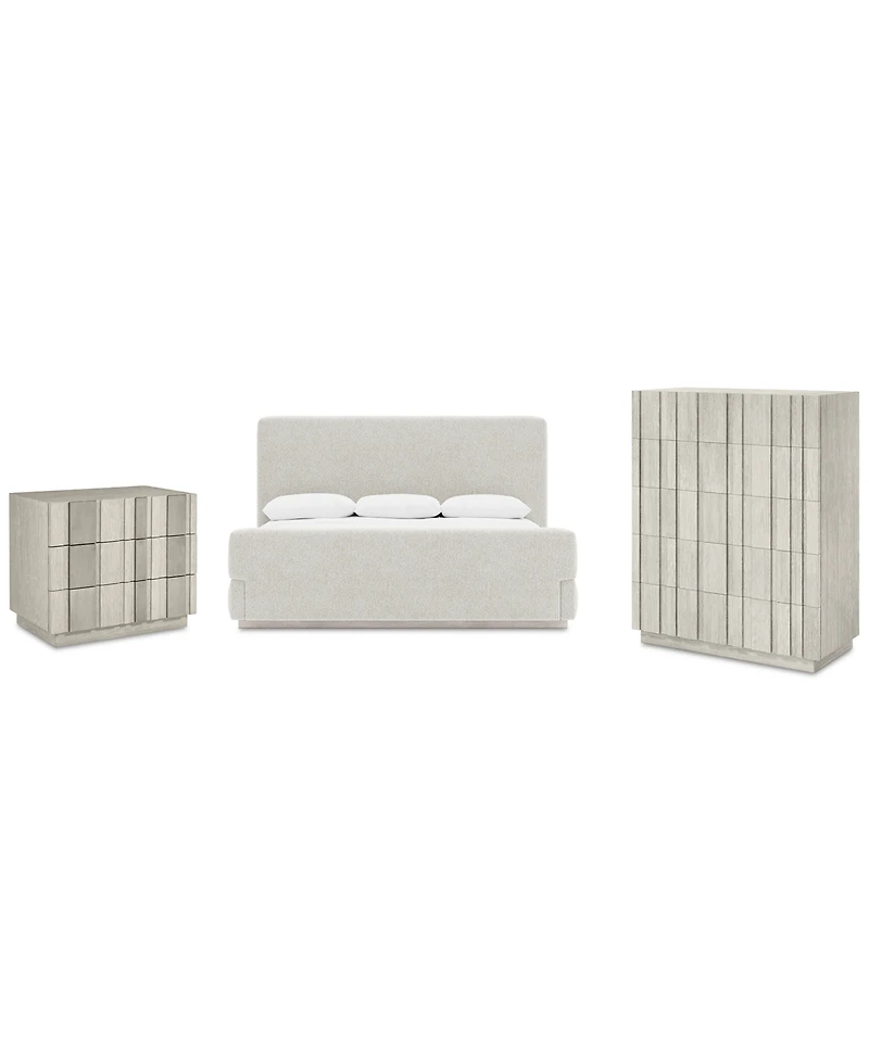 Tempo 3-Pc. Set (King Bed, Chest & 32" Nightstand)