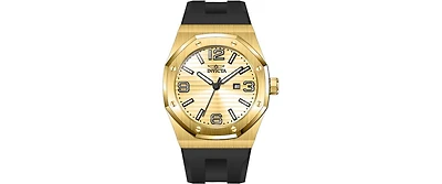 Invicta Men's 45775 Huracan Quartz 3 Hand Gold Dial Watch